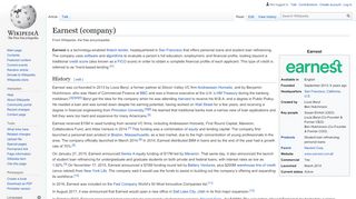 
                            11. Earnest (company) - Wikipedia