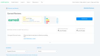 
                            9. Earnest Personal Loans Reviews 2019 | Credit Karma