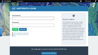 
                            3. Earthdata Login - NASA