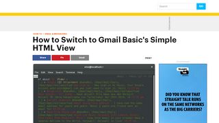 
                            6. Easily Switch to Gmail's Simple HTML View - Lifewire