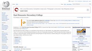 
                            7. East Doncaster Secondary College - Wikipedia