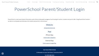 
                            8. East Haven Public Schools - PowerSchool …