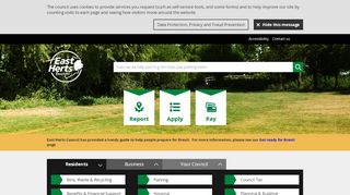 
                            2. East Herts Home Page - East Herts District Council