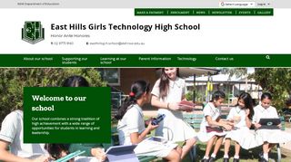 
                            2. East Hills Girls Technology High School: Home