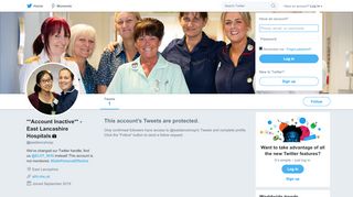 
                            7. East Lancs Hospitals (@EastLancsHosp) | Twitter