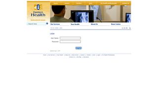 
                            1. Eastern Health - Login