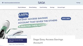 
                            4. Easy Access Savings Accounts With Saga - Flexible Access