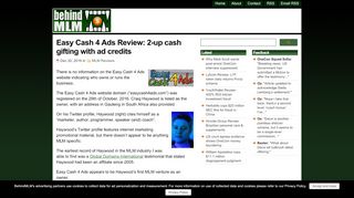 
                            4. Easy Cash 4 Ads Review: 2-up cash gifting with ad credits