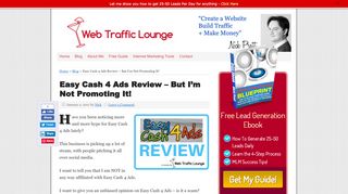 
                            3. Easy Cash 4 Ads Review – But I’m Not Promoting It! | Web ...