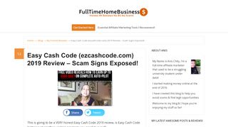 
                            6. Easy Cash Code (ezcashcode.com) 2019 Review – Scam Signs ...