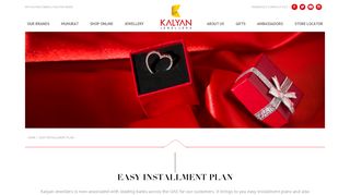 
                            4. Easy Installment Plan - Kalyan Jewellers