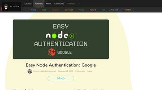 
                            7. Easy Node Authentication: Google ― Scotch.io