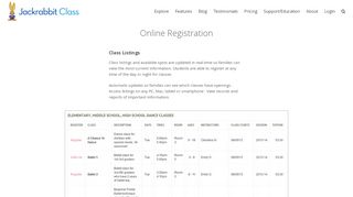 
                            1. Easy Online Student Registration with Jackrabbit Class