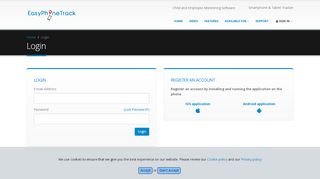 
                            8. Easy Phone Track | Login