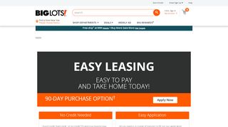 
                            6. Easy Progressive Leasing | Big Lots