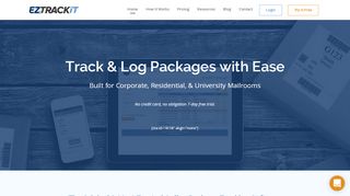 
                            1. Easy Track It, EzTrackIt - Package Logging System
