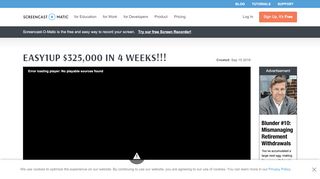 
                            4. EASY1UP $325,000 IN 4 WEEKS!!! - Screencast-O-Matic