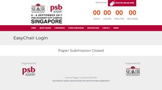 
                            3. EasyChair Login | PSB SEAAIR WEBSITE - GEVME