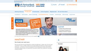 
                            7. easyCredit VR PartnerBank eG Chattengau-Schwalm …