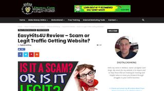 
                            9. EasyHits4U Review – Scam or Legit Traffic Getting …