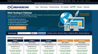 
                            9. EasyHost: Web Hosting Pakistan, .PK Domain Registration ...