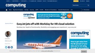 
                            7. EasyJet jets off with Workday for HR cloud solution | Computing