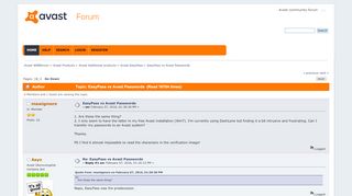 
                            7. EasyPass vs Avast Passwords - forum.avast.com