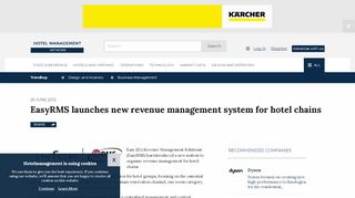 
                            6. EasyRMS launches new revenue management system for hotel chains