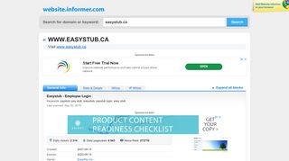 
                            9. easystub.ca at WI. Easystub - Employee Login