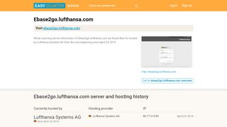 
                            6. Ebase2go.lufthansa.com server and hosting history