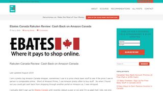 
                            8. Ebates Canada Review: Cash Back on Amazon Canada ...