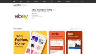 
                            4. eBay: Best App to Buy, Sell, Save! Online Shopping on the App Store