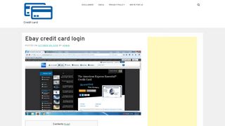 
                            3. Ebay credit card login - Credit card - audreysedibles.com