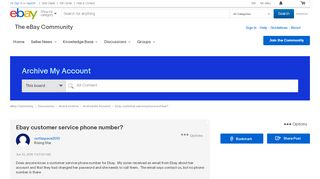 
                            8. Ebay customer service phone number? - The eBay Community