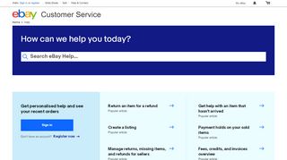 
                            3. eBay Customer Service