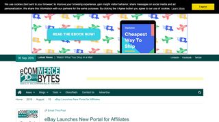 
                            3. eBay Launches New Portal for Affiliates - EcommerceBytes