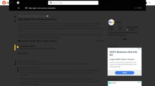 
                            7. eBay login is not a secure connection : Ebay - Reddit