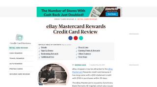 
                            8. ebay Mastercard Rewards Credit Card Review - The Balance