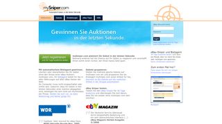 
                            5. eBay-Sniper und Bietagent - mySniper.com