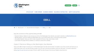 
                            6. eBill - Washington Gas