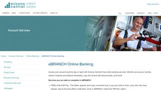 
                            3. eBRANCH Online Banking - Arizona Central Credit …