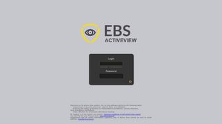 
                            8. EBS Active View - Login Page