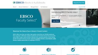 
                            7. EBSCO eBooks & Audiobooks | EBSCO