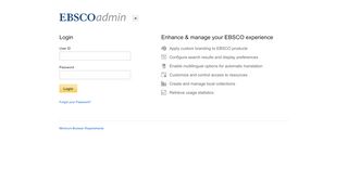 
                            3. EBSCOadmin > Login - eadmin.ebscohost.com