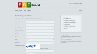 
                            8. EBT Card registration