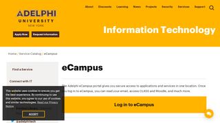 
                            7. eCampus | IT Department | Adelphi University