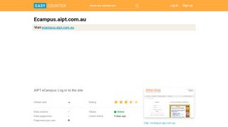 
                            6. Ecampus.aipt.com.au: AIPT eCampus: Log in to the site