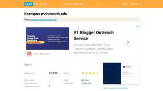 
                            6. Ecampus.monmouth.edu: Sign In - Easy Counter