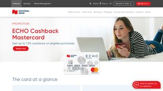 
                            7. ECHO Cashback Mastercard | National Bank