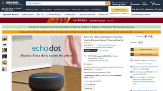 
                            2. Echo Dot (3ème génération), Enceinte ... - amazon.fr